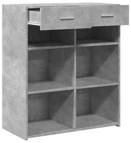 Aparador 80x42,5x93 cm derivados de madeira cinzento cimento