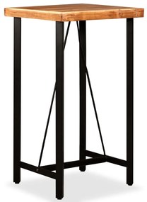 vidaXL Mesa de bar 60x60x107 cm madeira de acácia maciça