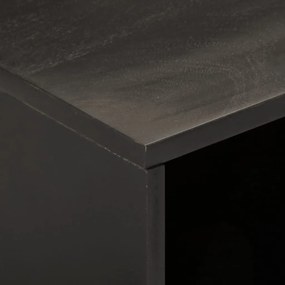 Móvel de TV 80x31x46 cm madeira de mangueira maciça preto