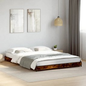 vidaXL Estrutura de cama 120x200 cm derivados madeira/metal