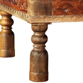Mesa de centro madeiras mangueira/acácia maciças 110x60x38cm