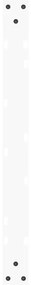 Pés para mesa de centro em V, 2 peças, branco, 70x(30-31,3) cm, aço