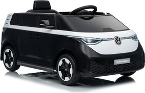 Carro elétrico para Crianças 12V Volkswagen ID BUZZ, Rodas Espuma EVA, assento couro ecológico Preta