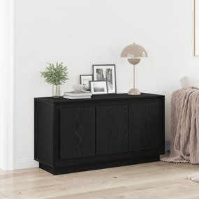 Sideboard vidaXL Preto Carvalho 102x35x55 cm Madeira de engenharia