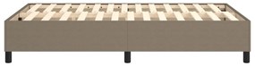 Estrutura cama sem colchão 120x200 cm tecido cinza-acastanhado