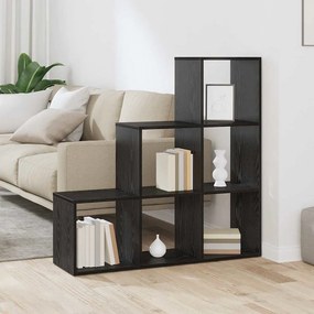 vidaXL Gabinete de Livros Carvalho preto 99 x 29 x 99 cm