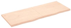 Prateleira de parede 160x60x(2-4)cm carvalho maciço não tratado