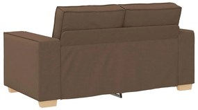 Sofá de 2 lugares marrom 120 cm tecido