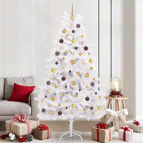 vidaXL Árvore de Natal Artificial Branco 106 x 106 x 210 cm