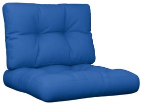Almofadões para móveis de paletes 2 pcs tecido azul real