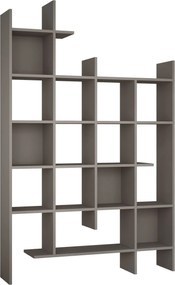 Estante "Manco" - Moka Claro - 122x188x25.5cm - Design Moderno