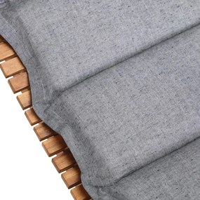 Almofada para espreguiçadeira 183x56x7cm cinza mesclado