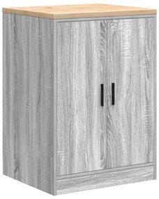 Armários de garagem 6 pcs derivados de madeira cinzento sonoma