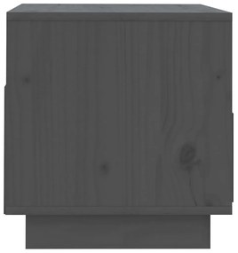 Móvel de TV 60x35x37 cm madeira de pinho maciça cinza