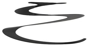 Abajur de aço preto 20 cm - espiral