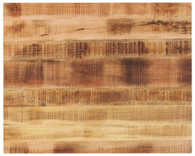 vidaXL Tampo de mesa retangular 90x80x3,8 cm mangueira áspera maciça