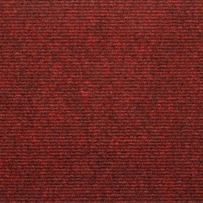 Tapetes de escada autoadesivos 15 pcs 65x24,5x3,5 cm vermelho