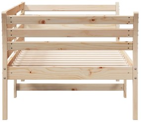 Sofá-cama sem colchão 80x200 cm madeira de pinho maciça