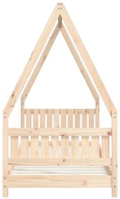 Estrutura de cama infantil 80x200 cm madeira de pinho maciça