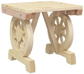 3 pcs conjunto lounge de jardim madeira de abeto maciça