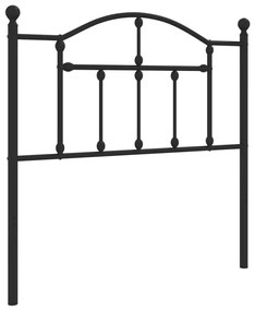 Cabeceira de cama 90 cm metal preto