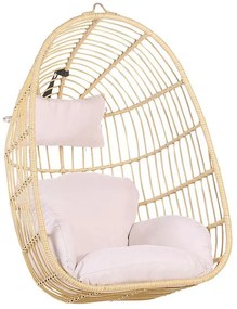 Cadeira suspensa em rattan cor natural CASOLI Beliani