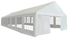 vidaXL Tenda para festas PE 6x14 m branco