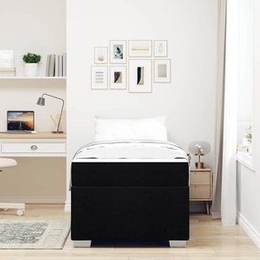 Estrutura da Cama Outros Preto 90 x 190 cm tecido