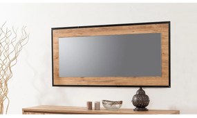 Espelho Decorativo Chipboard Quantum – Pinho Atlântico Preto – 110x60