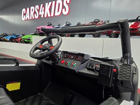 Buggy infantil 24V de Patrulha Policia, pneus de EVA, assento em pele Preto