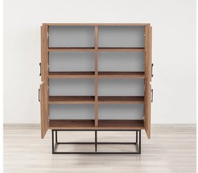 Armário Multiusos Quantum – Pinho Atlântico – 93x115x36 cm
