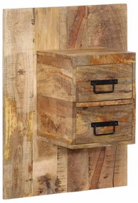 Mesa de cabeceira 60x32x80 cm madeira maciça manga áspera