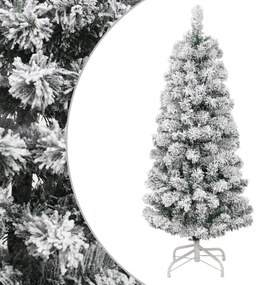 vidaXL Árvore de Natal artificial articulada c/ flocos de neve 150 cm