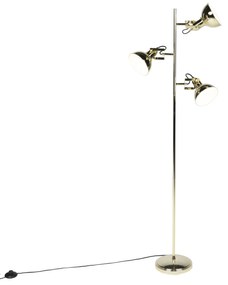Candeeiro de pé design dourado 3-luzes - TOMMY Design,Art Deco