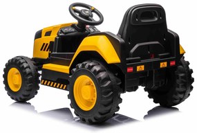 Escavadora eléctrica Caterpillar Crianças 12V Com licença, assento individual, entrada USB no leitor de MP3, tração traseira com 2 motores de 30 W e b
