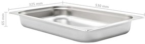 Recipientes gastronorm 4 pcs GN 1/1 65 mm aço inoxidável