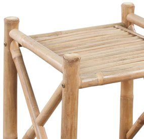 Estante de bambu quadrada com 5 prateleiras