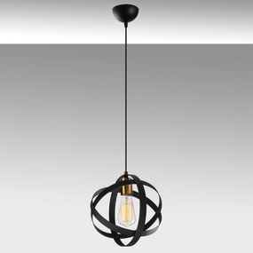 Candeeiro Chandelier Gezegen – Preto Antigo – Diâmetro 25 cm, Altura 1
