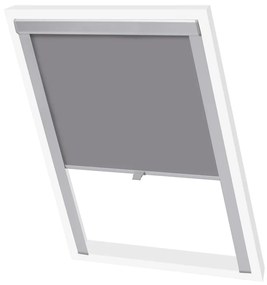 vidaXL Persiana de enrolar opaca cinzento CK04