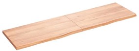 Prateleira de parede 180x50x(2-4) cm carvalho tratado castanho