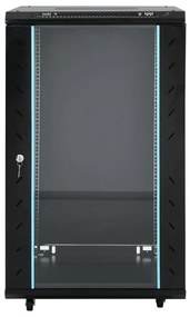 Armário bastidor 18U c/ pés giratórios 19" IP20 60x60x100 cm