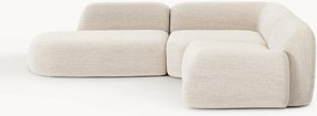 Sofá de canto modular em bouclé Wolke (4 lugares)
