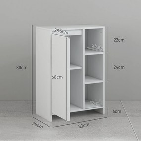 Armário Moderno – Modelo Nancy – 53x30x80 – Armazenamento Vertical – B