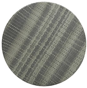 5 pcs conjunto de bar para jardim vime PE cinzento