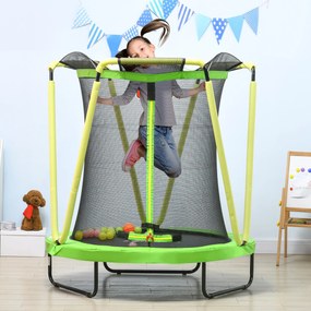 ZONEKIZ Trampolim Infantil Ø140x155 cm Trampolim para Crianças de 3-10