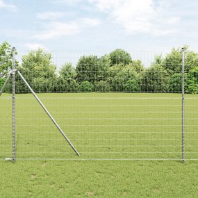 vidaXL Cerca Euro 1,5x10 m Aço Galvanizado