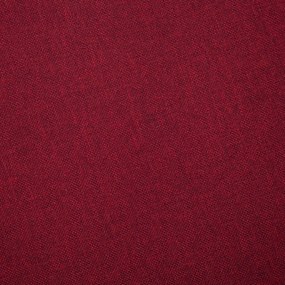 Sofá de 2 lugares em tecido vermelho tinto