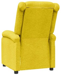 Poltrona reclinável tecido amarelo