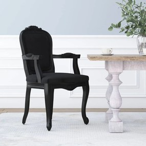 vidaXL Cadeira de jantar 62x59,5x100,5 cm veludo preto