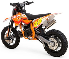 MINI MOTO Crianças MINICROSS gasolina Roan 50M 50cc 9cv 12/10" réplica KTM Laranja